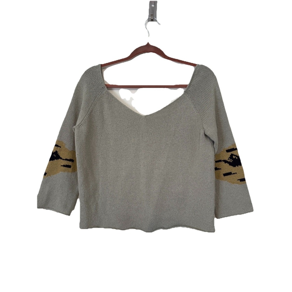 Krizia Maglia - Vintage Silk Sweater Kaki‎ Size 46 IT